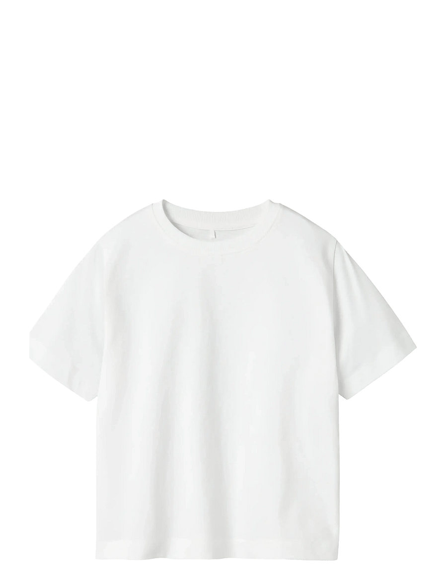 name it - NMMVOBBO SS NREG TOP NOOS - kortärmade t-shirts - bright white - 1