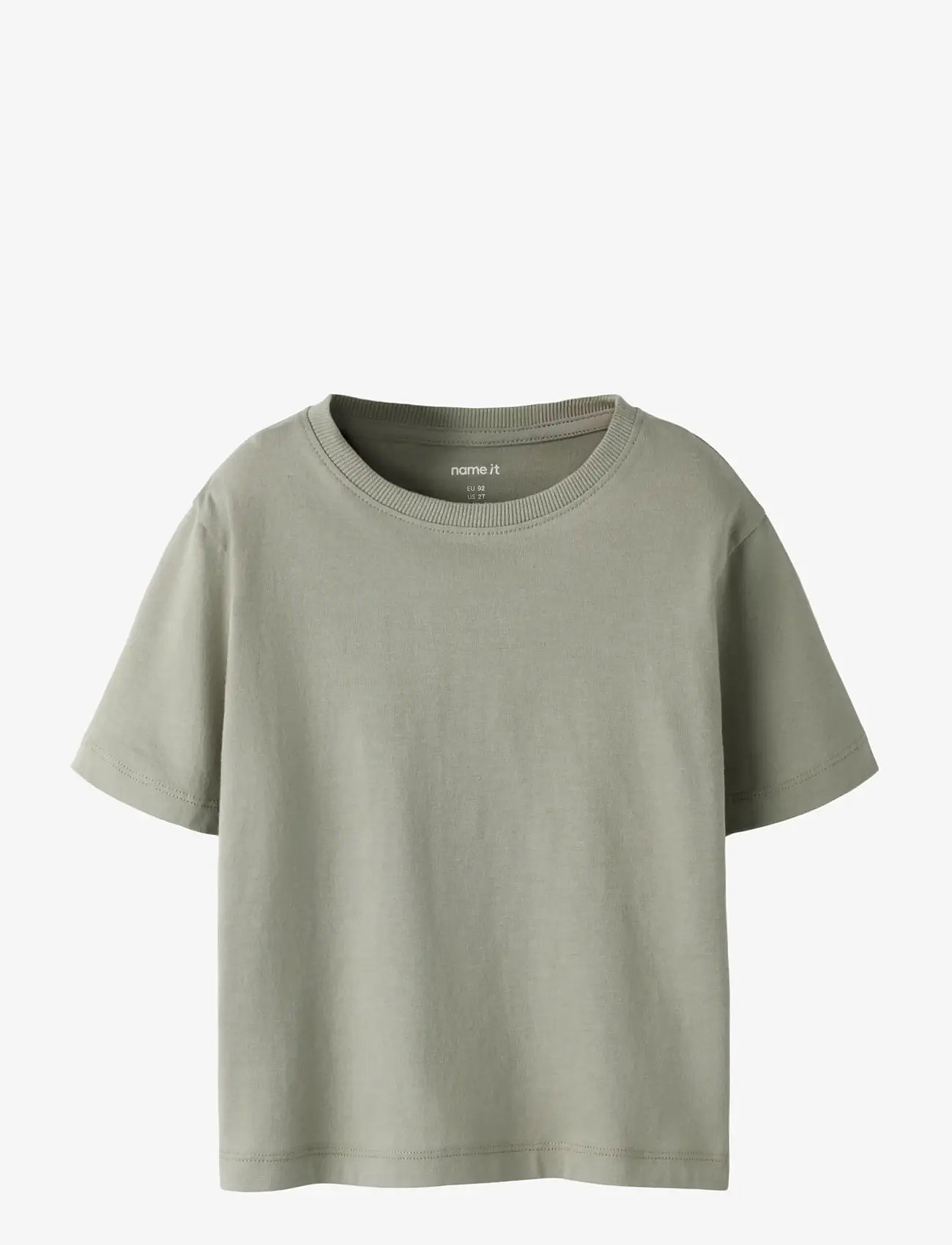 name it - NMMVOBBO SS NREG TOP NOOS - lühikeste varrukatega t-särgid - shadow - 1