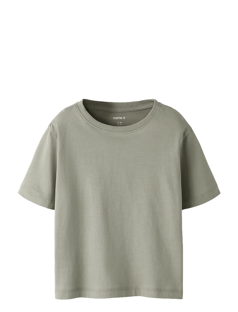 name it - NMMVOBBO SS NREG TOP NOOS - lühikeste varrukatega t-särgid - shadow - 1