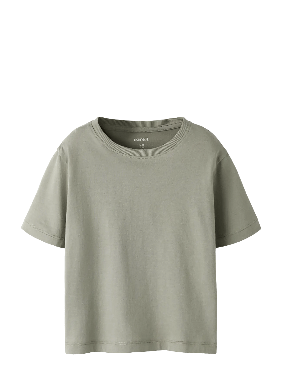 name it - NMMVOBBO SS NREG TOP NOOS - lühikeste varrukatega t-särgid - shadow - 1