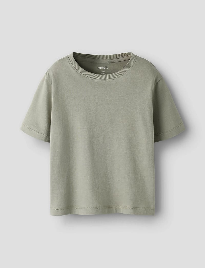 name it - NMMVOBBO SS NREG TOP NOOS - lühikeste varrukatega t-särgid - shadow - 0