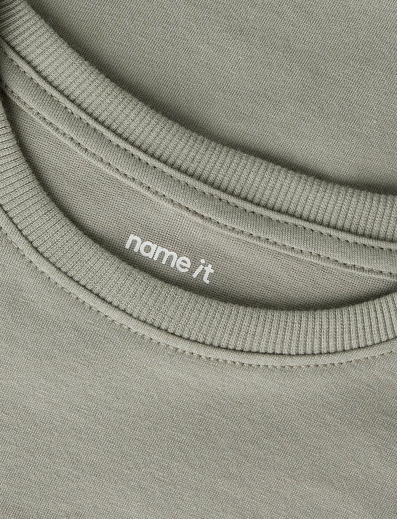 name it - NMMVOBBO SS NREG TOP NOOS - lühikeste varrukatega t-särgid - shadow - 3