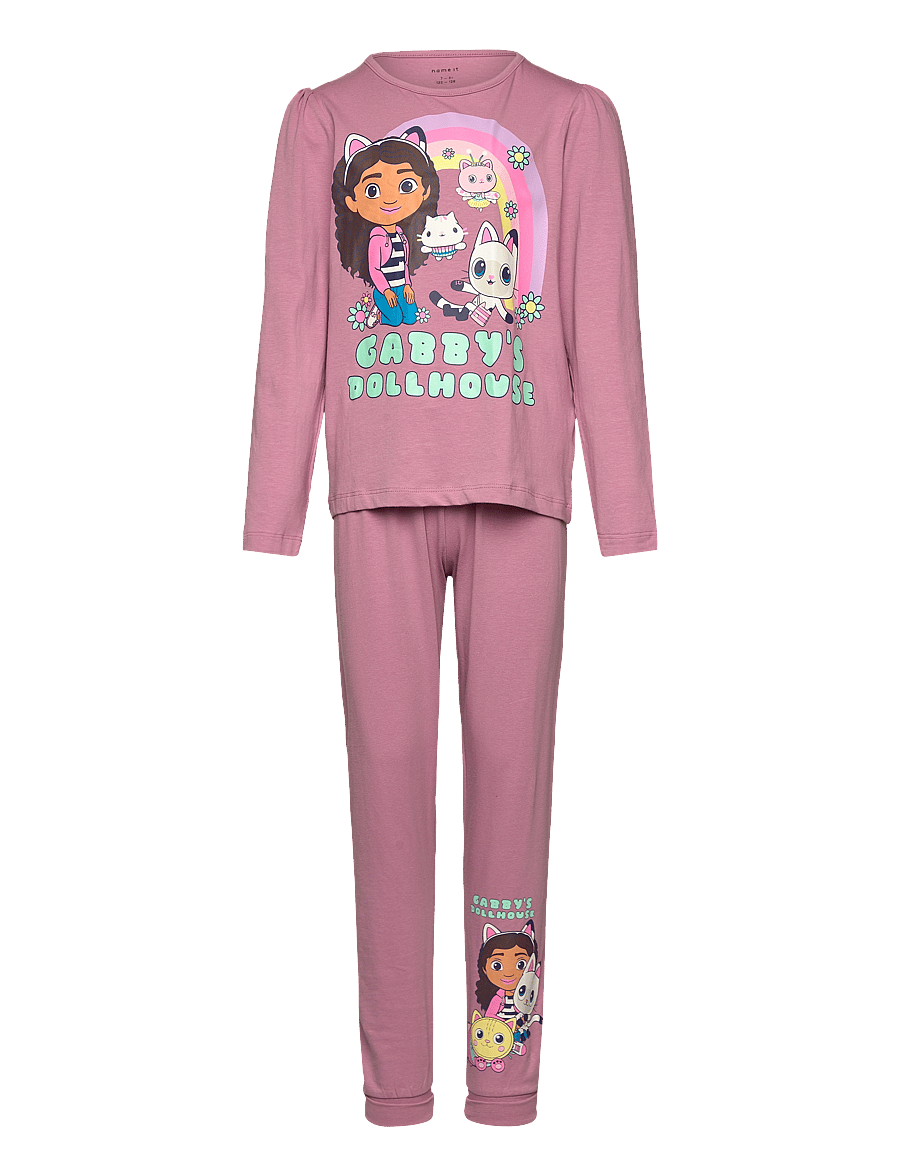 name it - NMFSABA GABBY LS NIGHTSET NOOS SKY - pyjama-sets - mauve orchid - 0