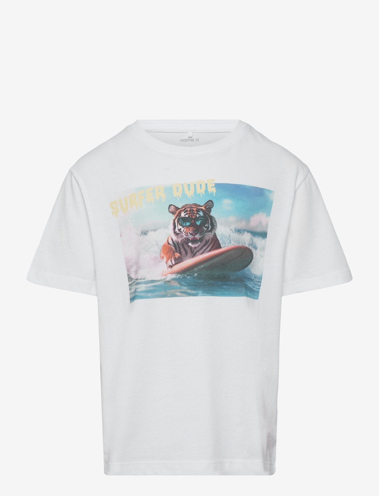 name it - NKMVOTO SS NREG TOP - kortærmede t-shirts - bright white - 0