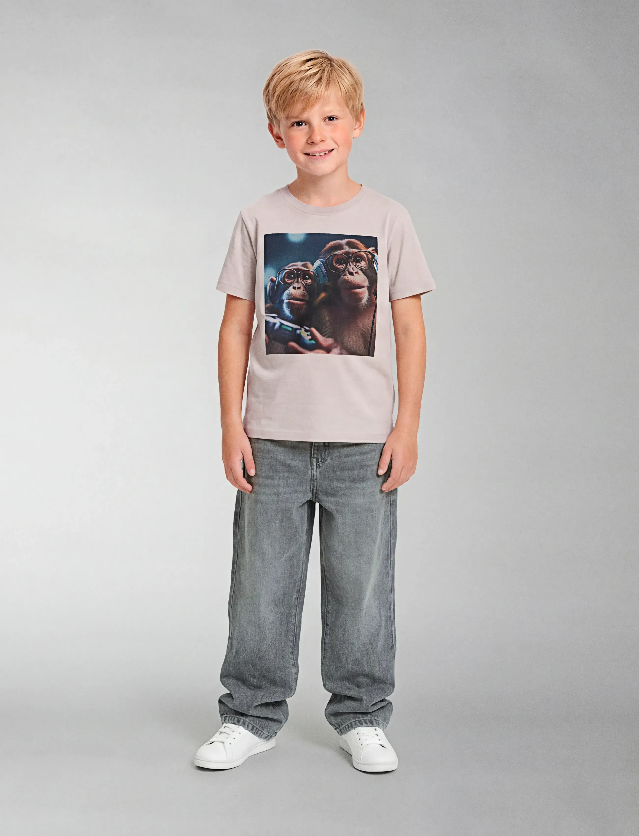 name it - NKMVOTO SS NREG TOP - kortärmade t-shirts - chateau gray - 2