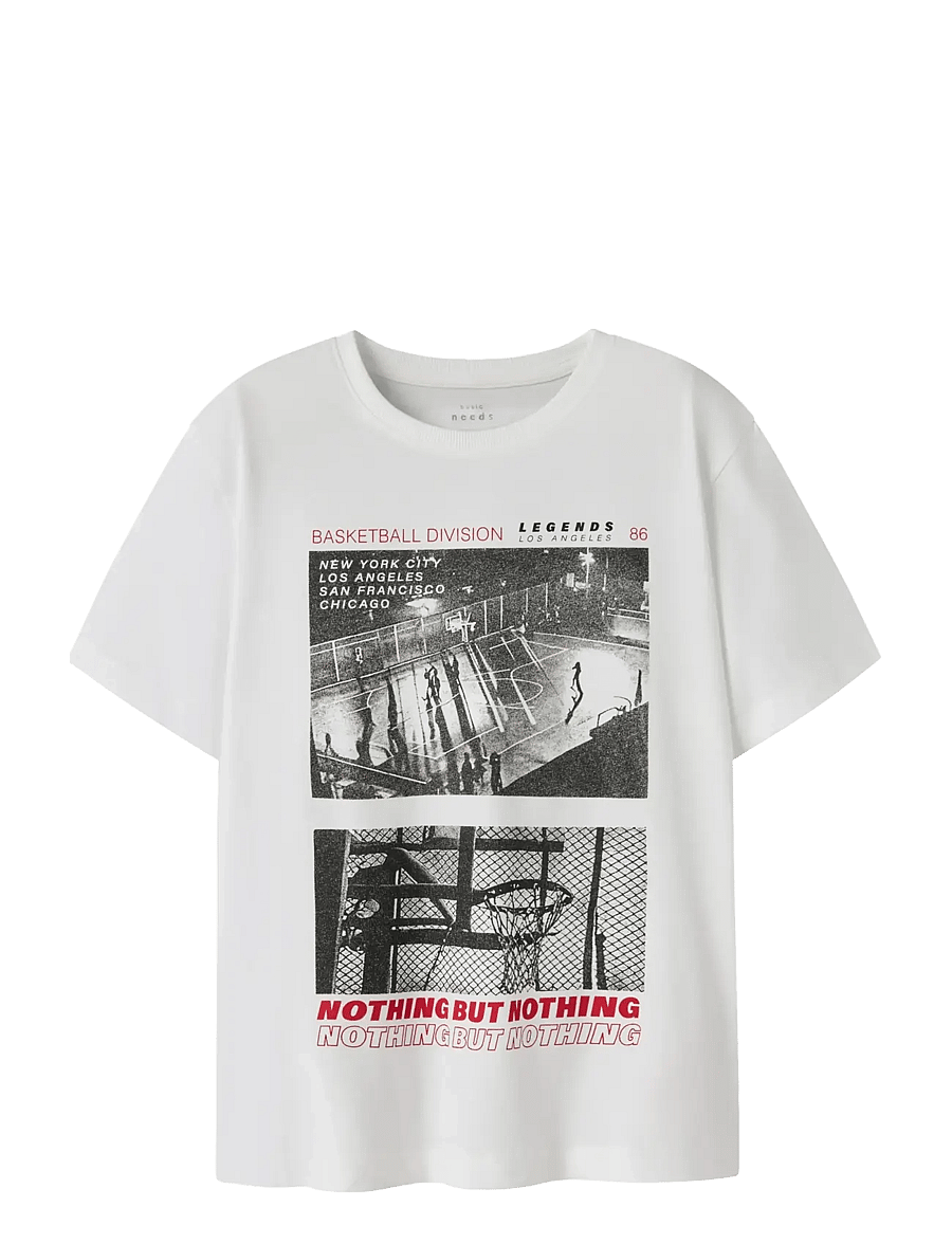 name it - NKMVOTO SS NREG TOP - kortärmade t-shirts - cloud dancer - 1