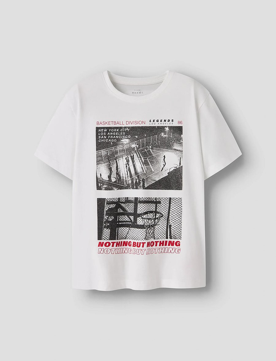 name it - NKMVOTO SS NREG TOP - kortärmade t-shirts - cloud dancer - 0