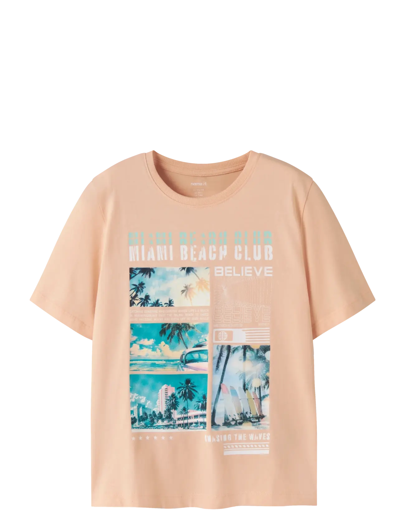 name it NKMVOTO SS NREG TOP - Tops & T-shirts - PEACH FUZZ / coral