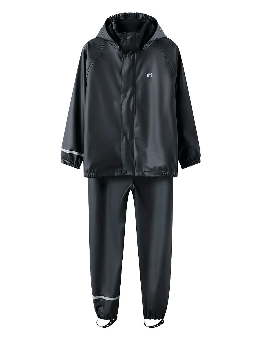 name it - NKNDRY10 RAIN SET FO NOOS - regnsæt - black - 0