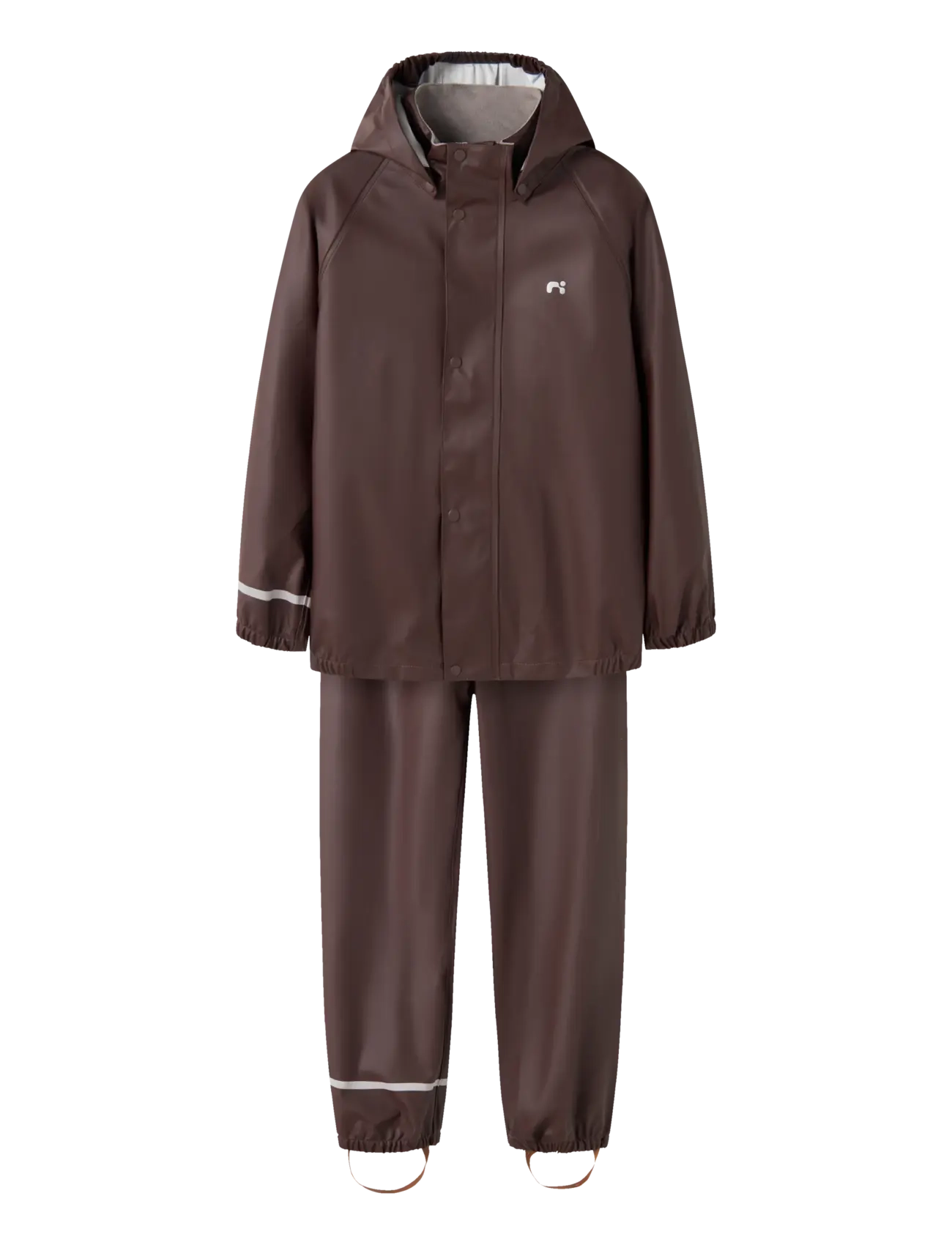 name it Nkndry10 Rain Set Fo Noos, Børn, Regnsæt, Brun, Str: 140