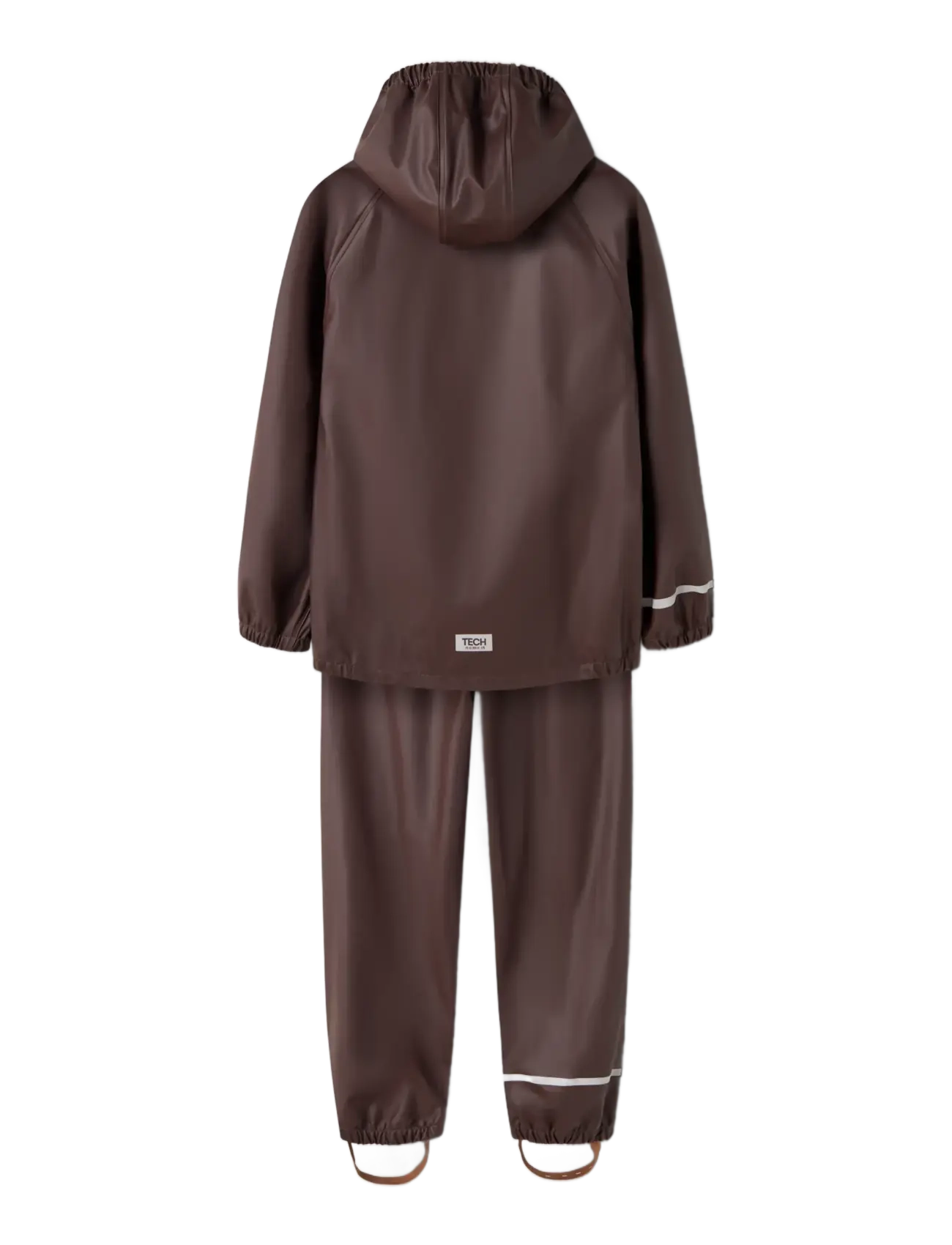 name it - NKNDRY10 RAIN SET FO NOOS - regensets - seal brown - 1