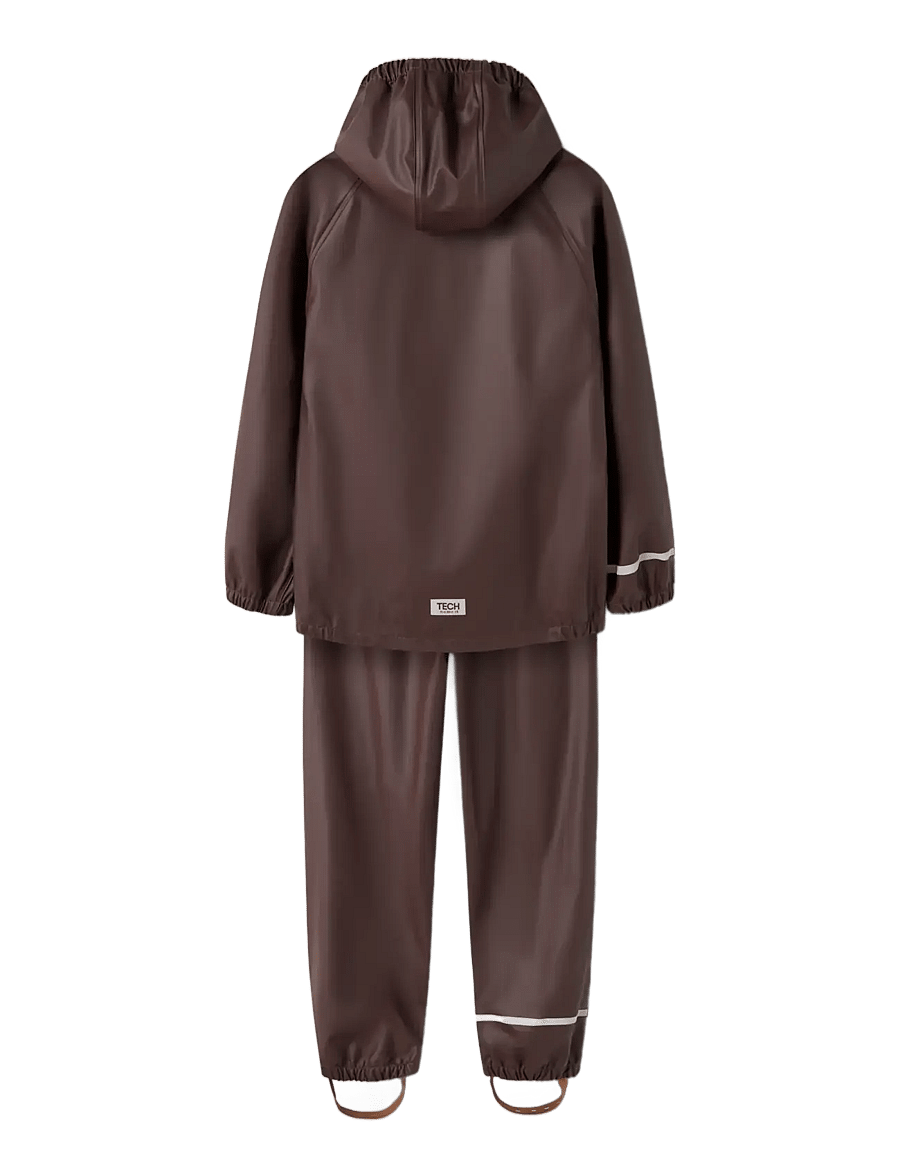 name it - NKNDRY10 RAIN SET FO NOOS - regensets - seal brown - 1