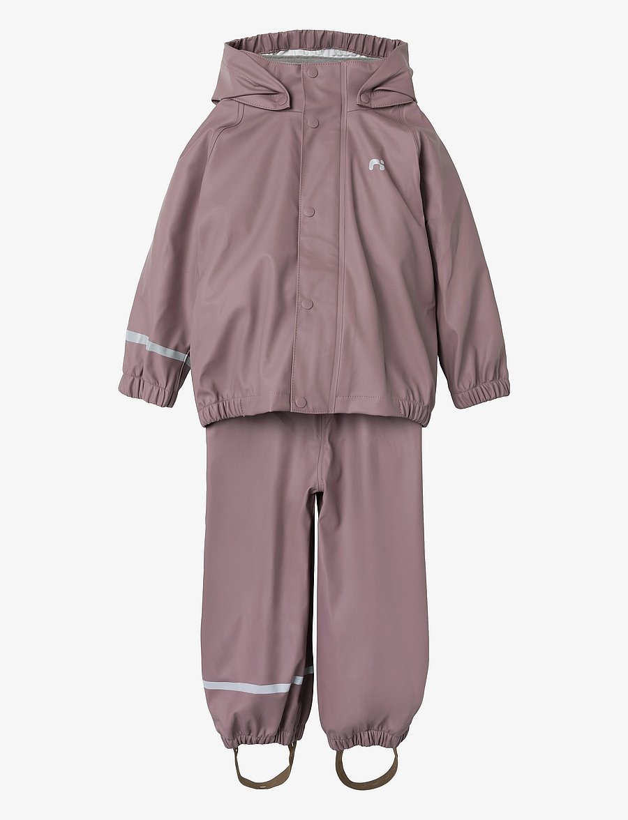 name it - NKNDRY10 RAIN SET FO NOOS - regnsæt - wistful mauve - 0