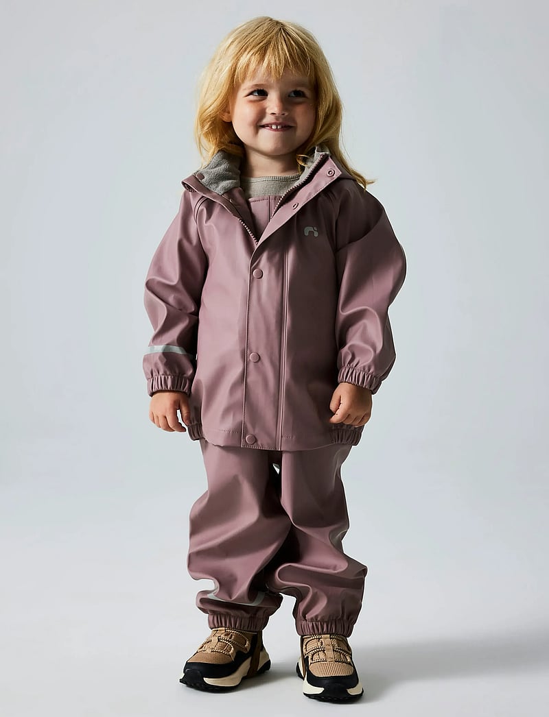 name it - NKNDRY10 RAIN SET FO NOOS - regnställ - wistful mauve - 3