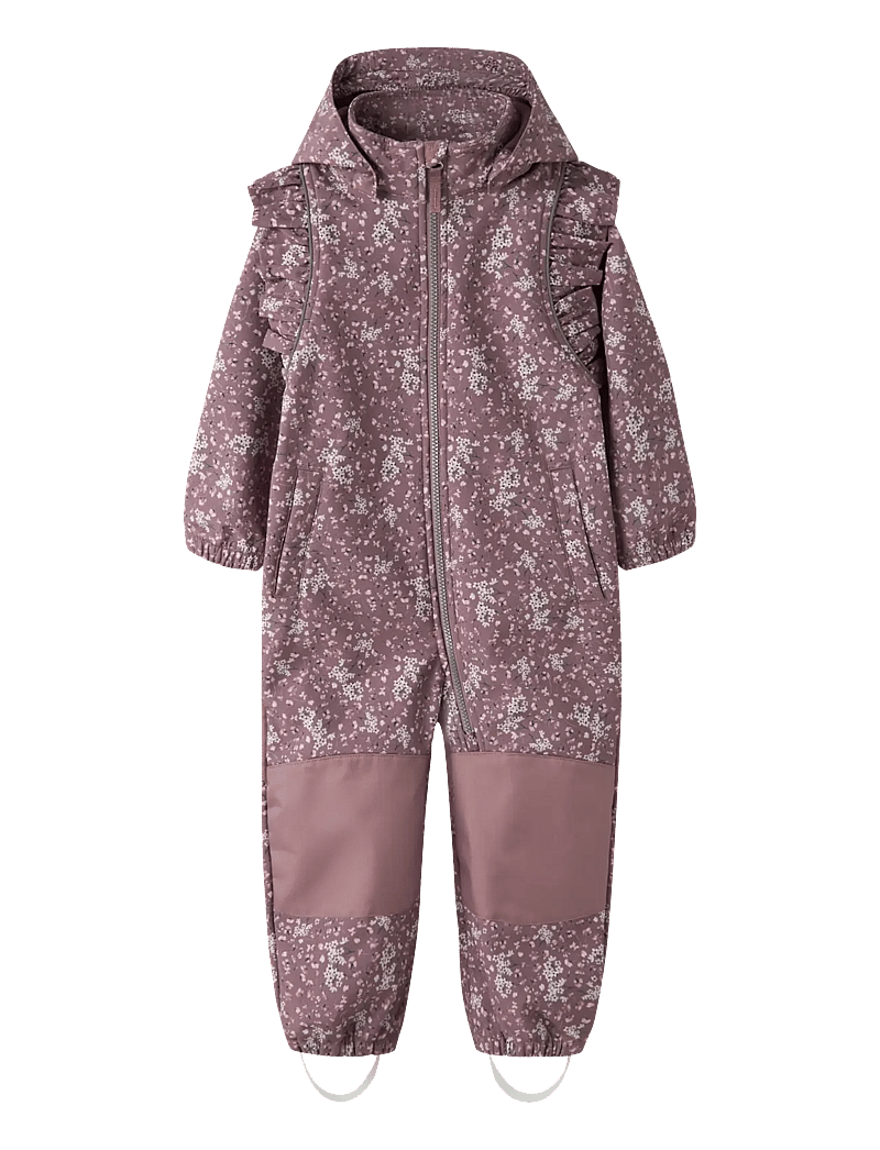 name it - NMFALFA08 SOFTSHELL SUIT FRILL FO - softshell-overalls - grape shake - 1