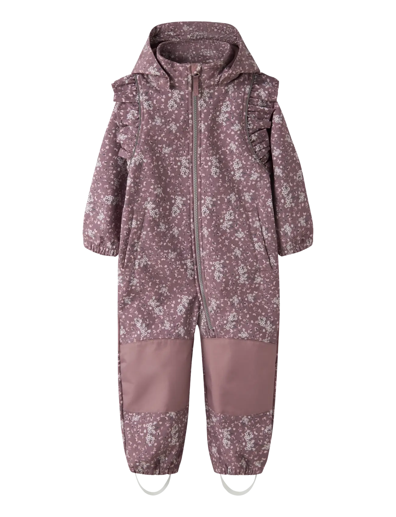 name it NMFALFA08 SOFTSHELL SUIT FRILL FO - Softshell-Overalls - GRAPE SHAKE / pink/rose