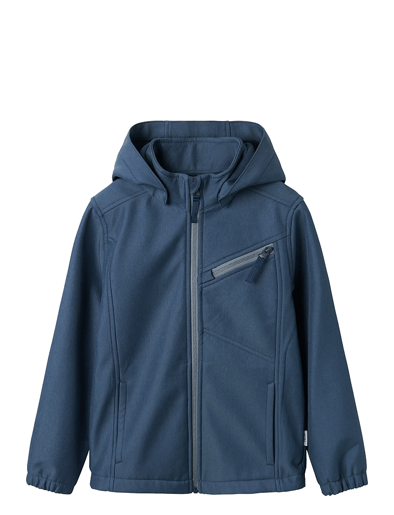 name it - NMMALFA08 SOFTSHELL JACKET DYLAN FO - softshell-jacken - sargasso sea - 0