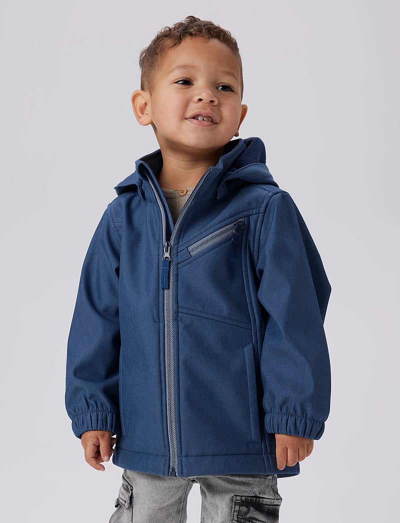 name it - NMMALFA08 SOFTSHELL JACKET DYLAN FO - softshell-jacken - sargasso sea - 2