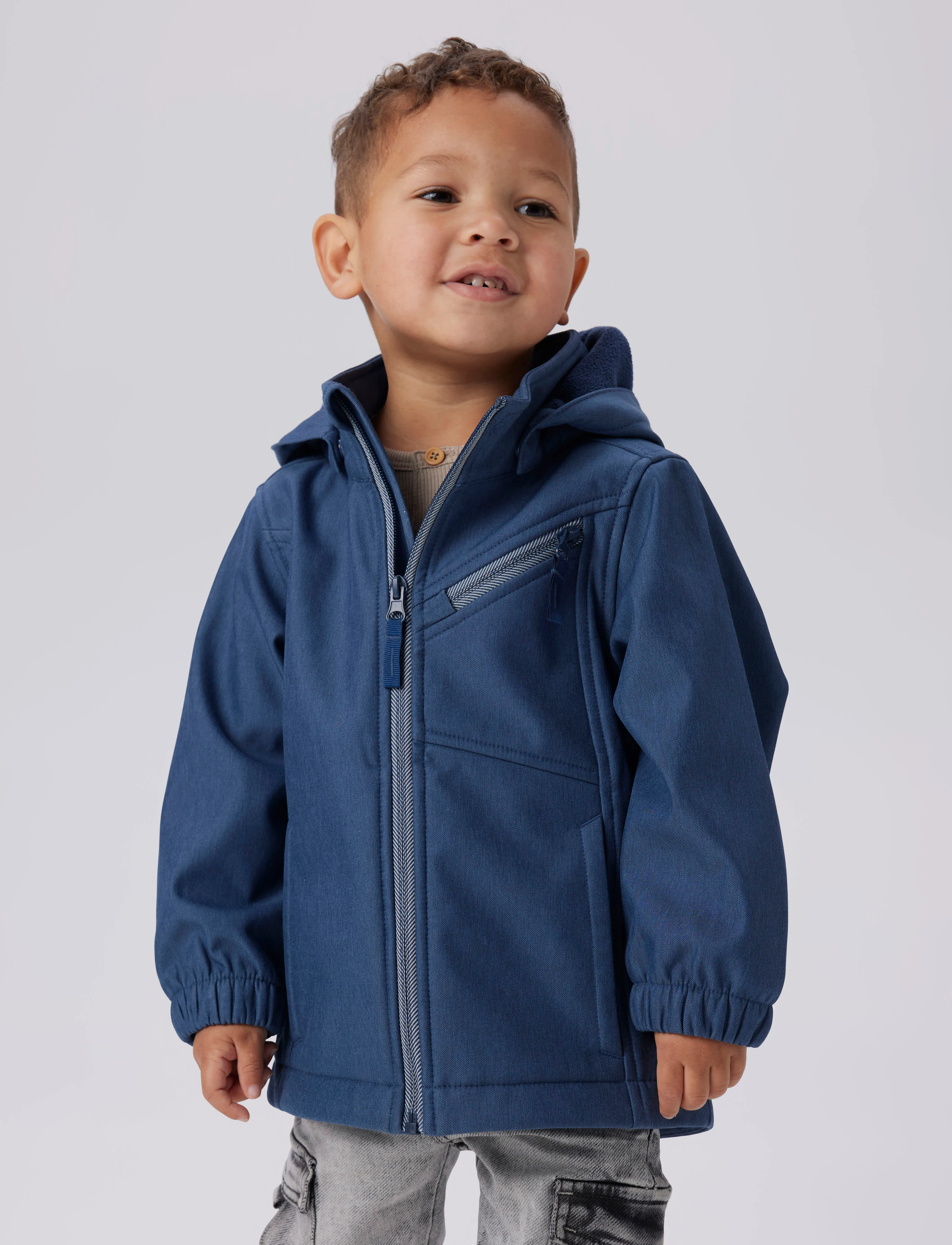 name it - NMMALFA08 SOFTSHELL JACKET DYLAN FO - sargasso sea - 2