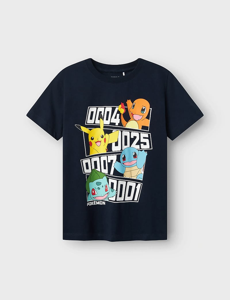 name it - NKMDAZZ POKEMON NREG SS TOP BOX NOOS SKY - kurzärmelige - dark sapphire - 2