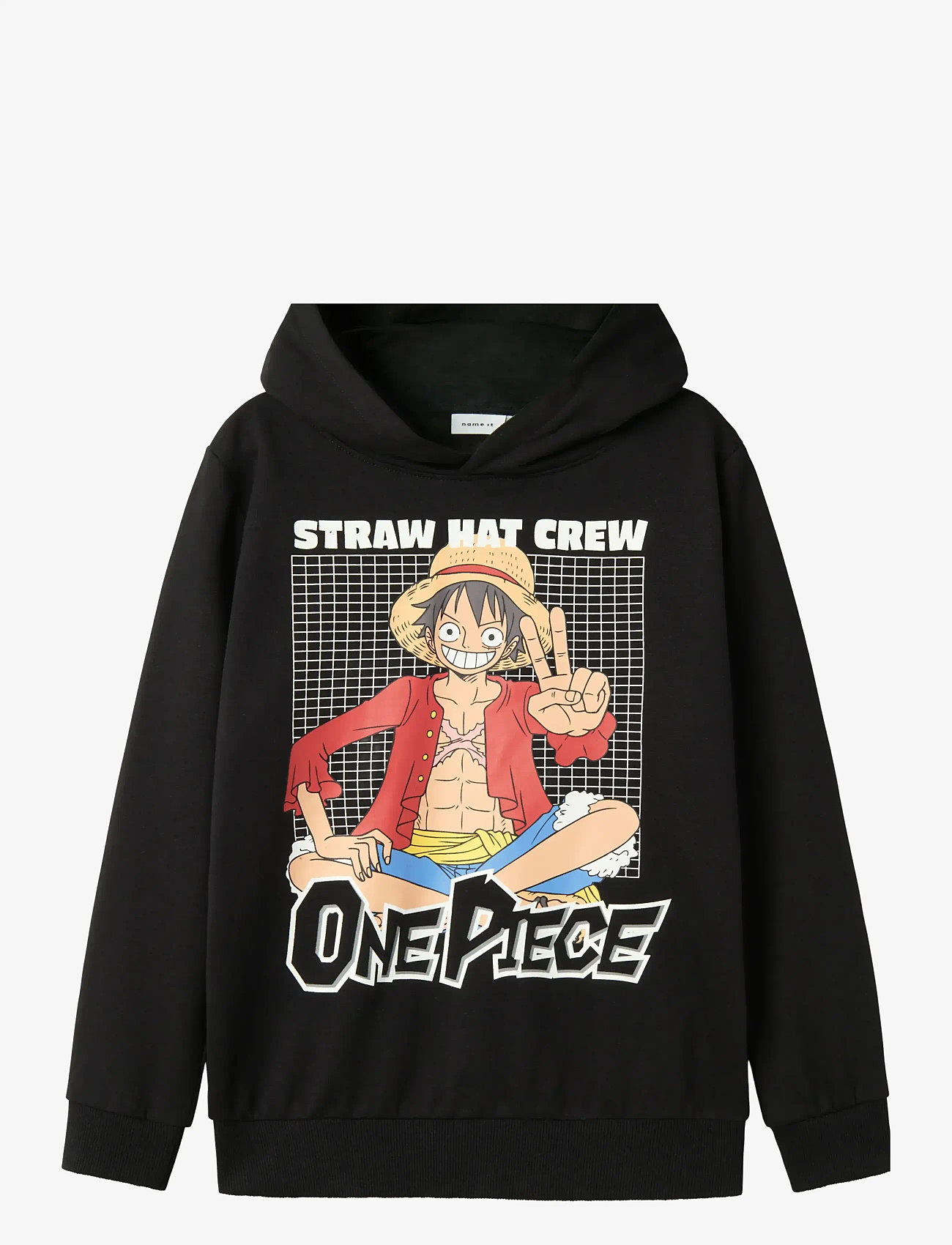 name it - NKMDYN ONEPIECE NREG SWEAT WH NOOS VDE - hættetrøjer - black - 1