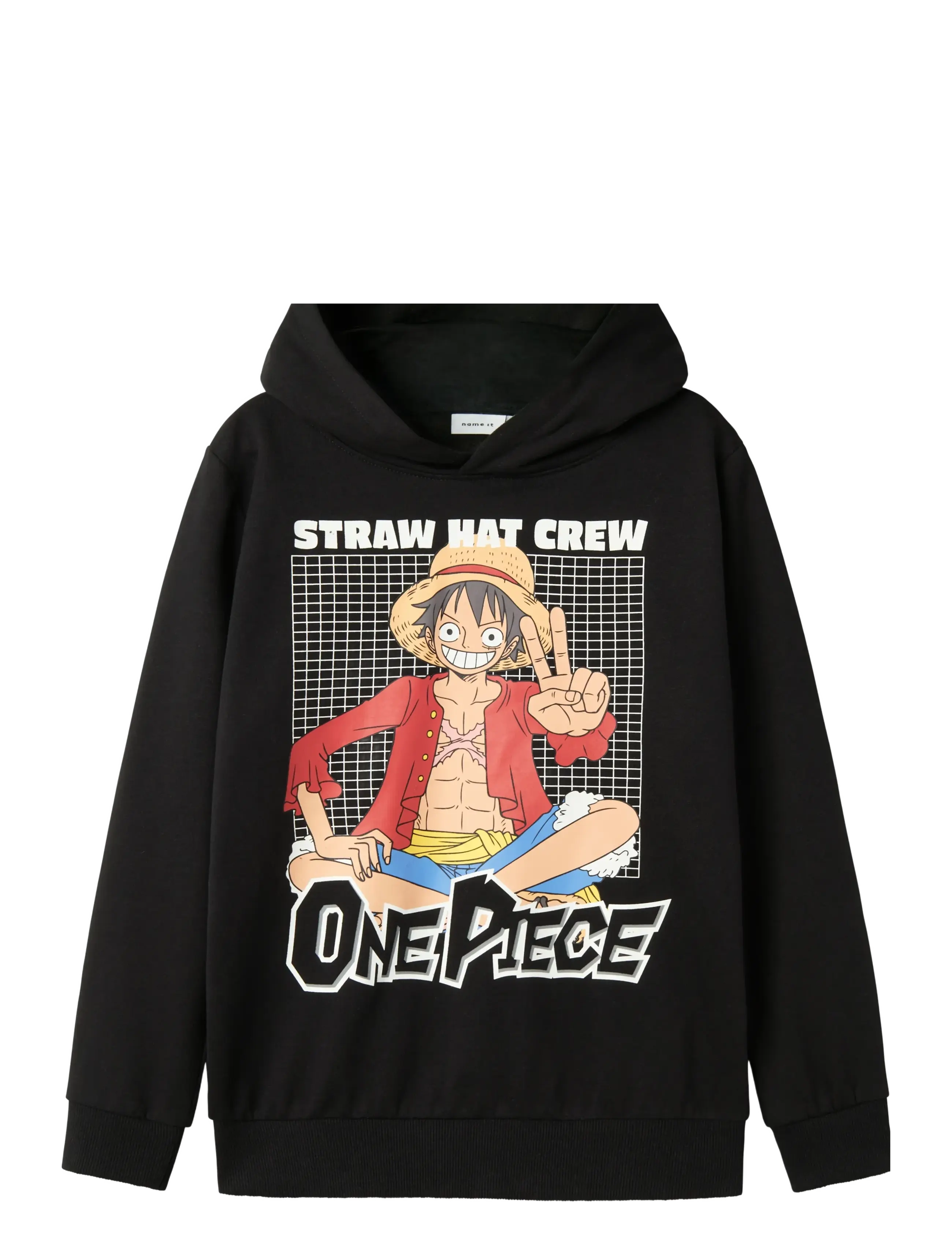 name it NKMDYN ONEPIECE NREG SWEAT WH NOOS VDE - Overdele - BLACK / black