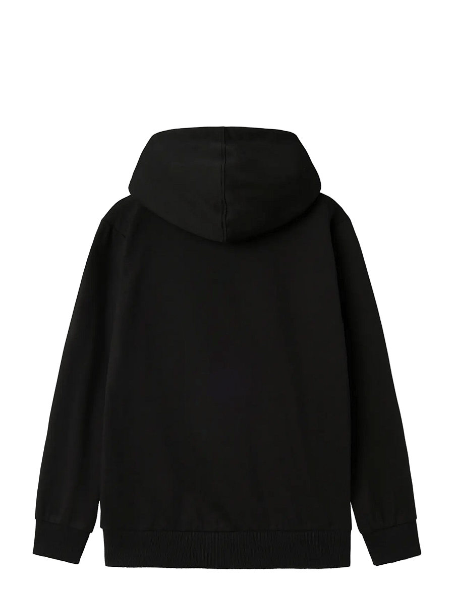 name it - NKMDYN ONEPIECE NREG SWEAT WH NOOS VDE - kapuzenpullover - black - 2
