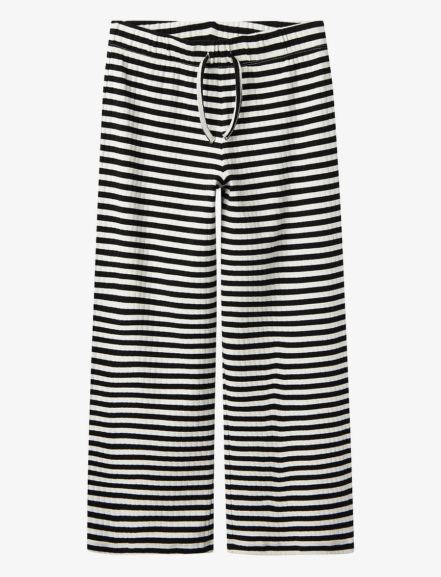 name it - NKFSURAJA STRAIGHT PANT NOOS - bukser - black - 0