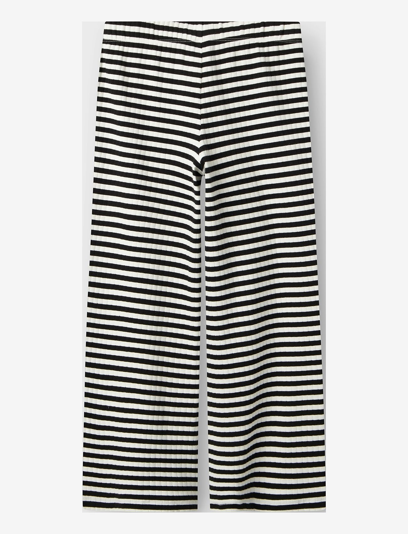 name it - NKFSURAJA STRAIGHT PANT NOOS - dressipüksid - black - 1