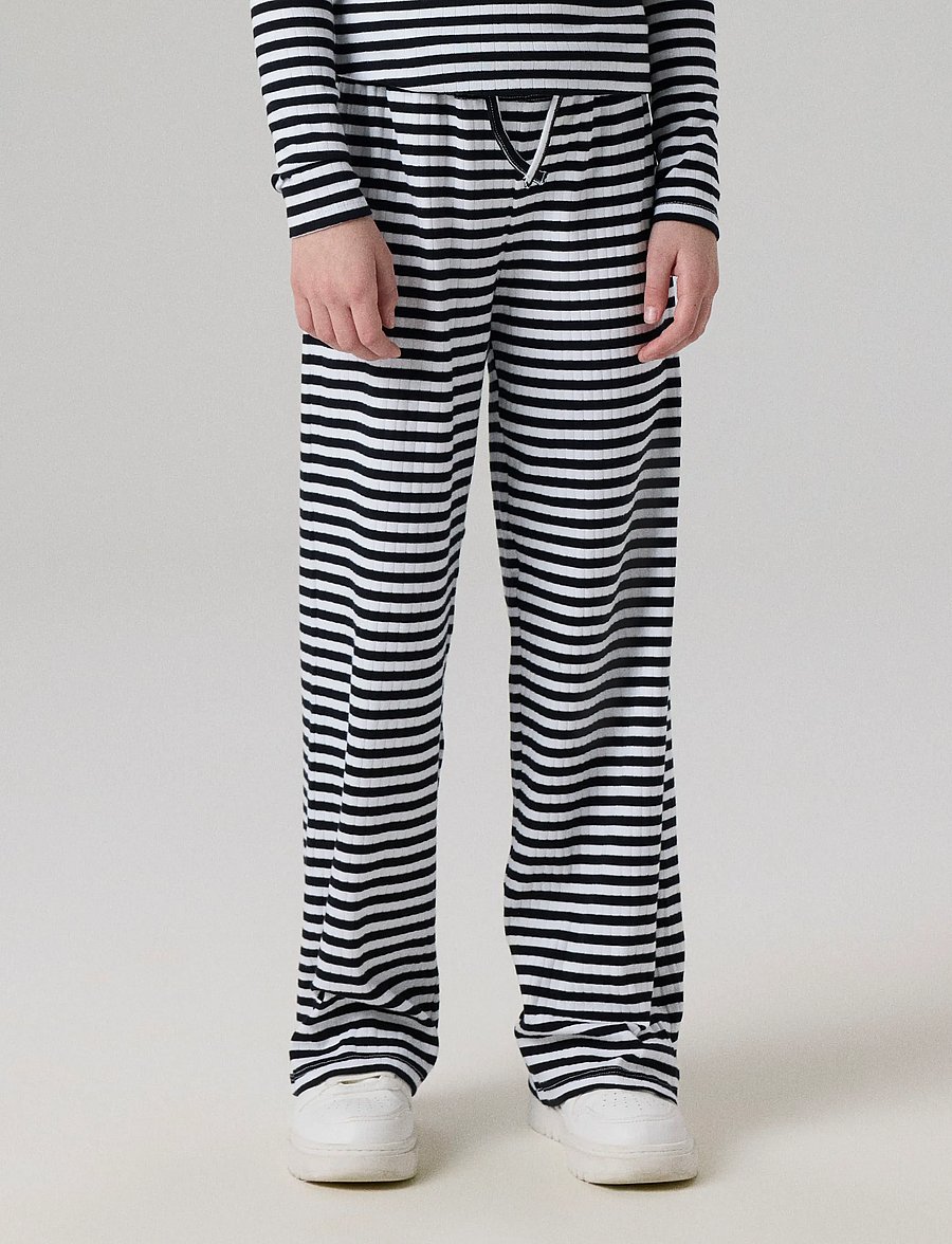 name it - NKFSURAJA STRAIGHT PANT NOOS - bukser - black - 2