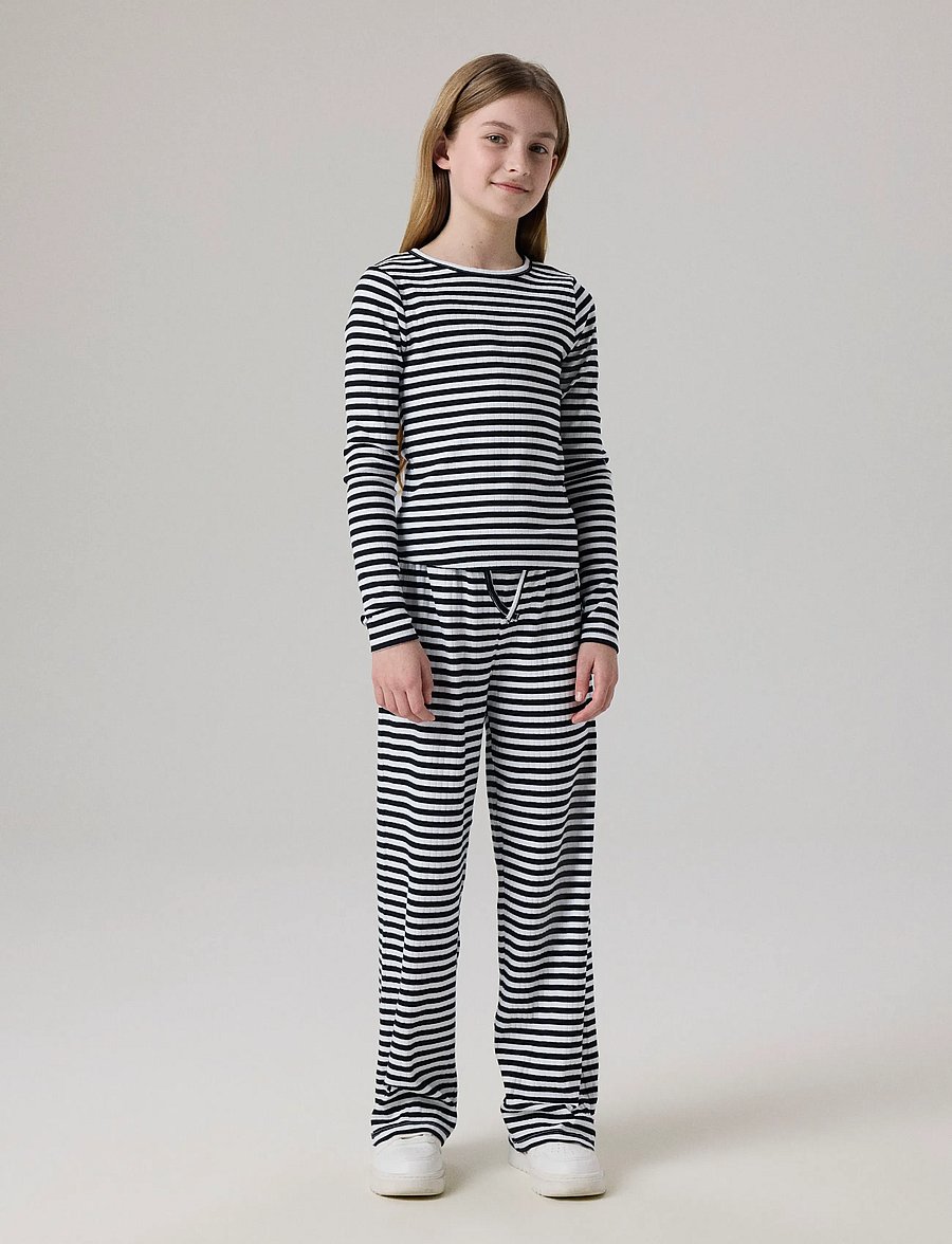 name it - NKFSURAJA STRAIGHT PANT NOOS - bukser - black - 4
