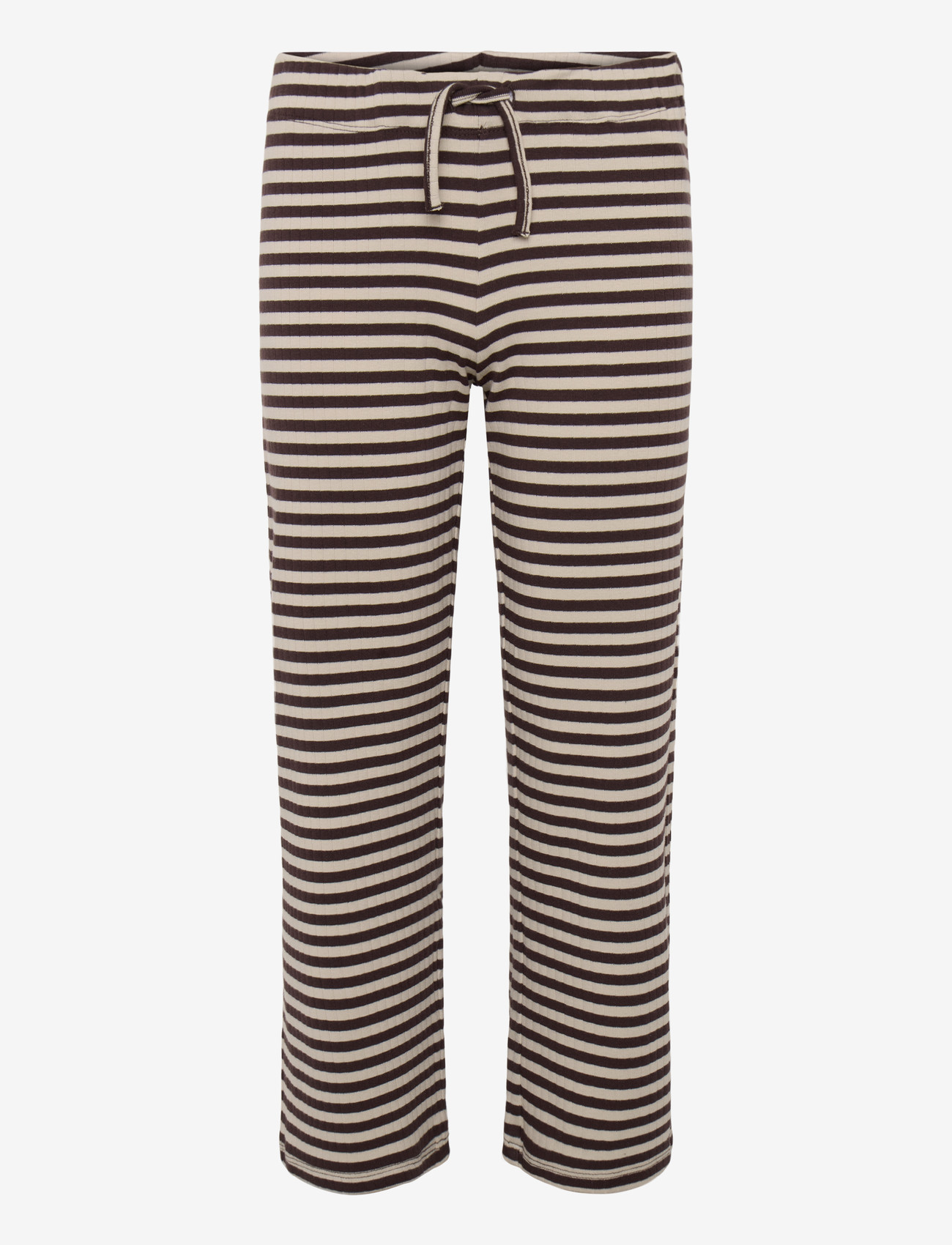 name it - NKFSURAJA STRAIGHT PANT NOOS - bukser - black coffee - 0