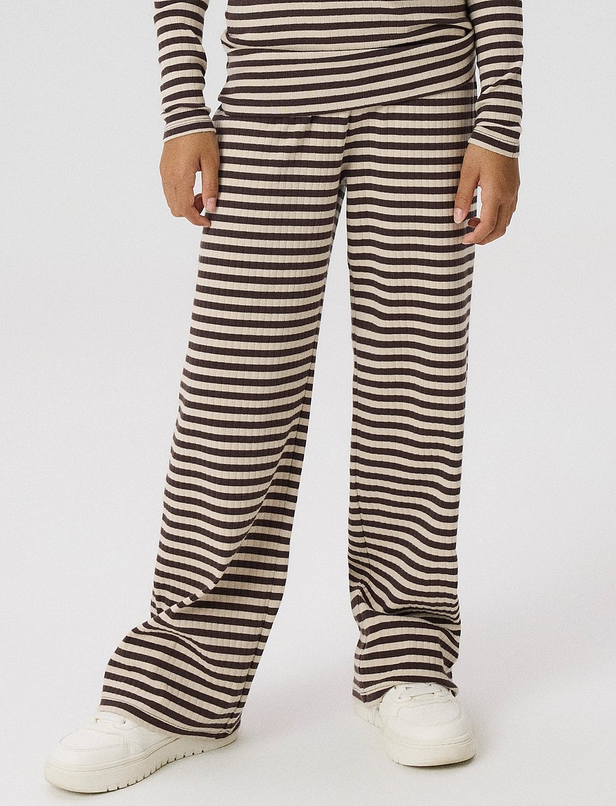 name it - NKFSURAJA STRAIGHT PANT NOOS - byxor - black coffee - 4
