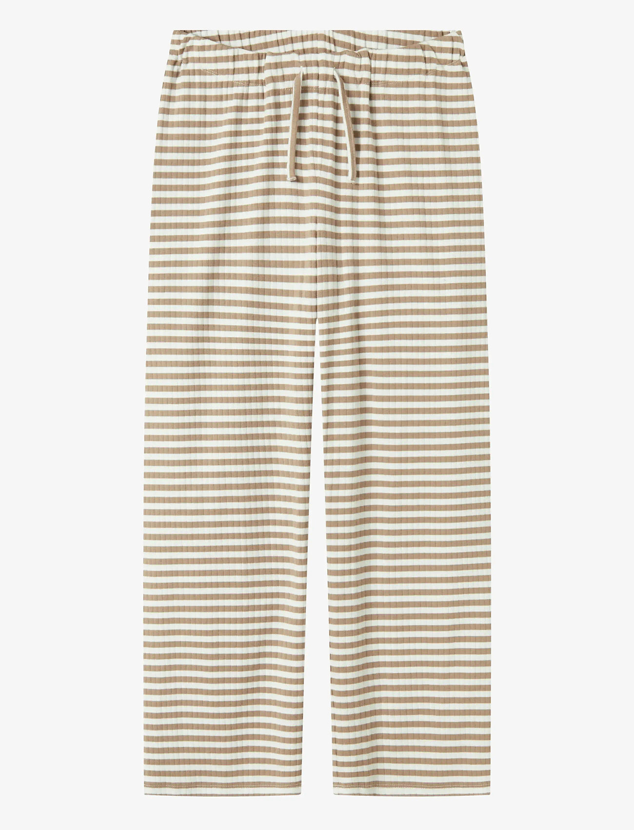 name it - NKFSURAJA STRAIGHT PANT NOOS - bukser - mocha meringue - 0