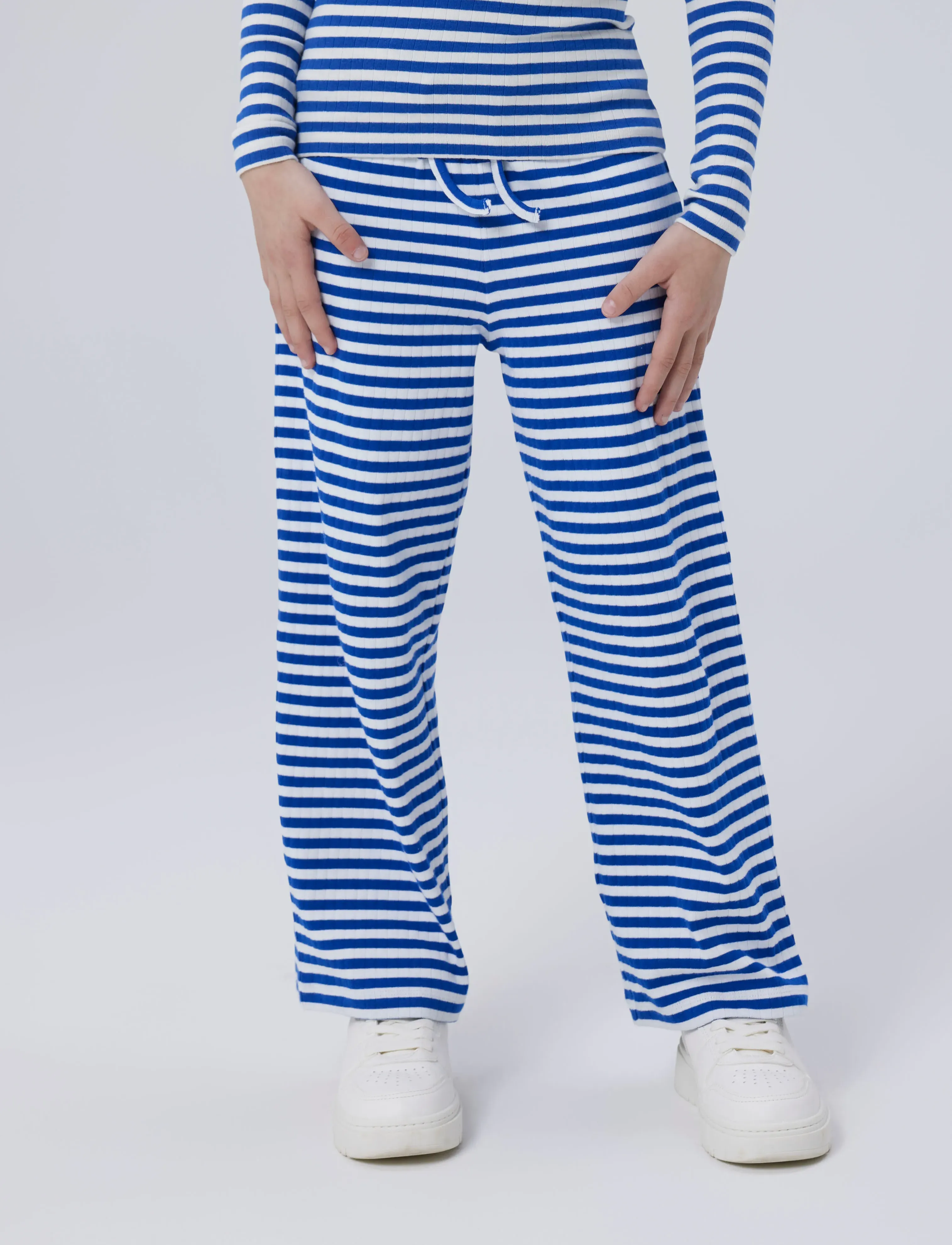 name it NKFSURAJA STRAIGHT PANT NOOS - Broeken - SURF THE WEB / blue