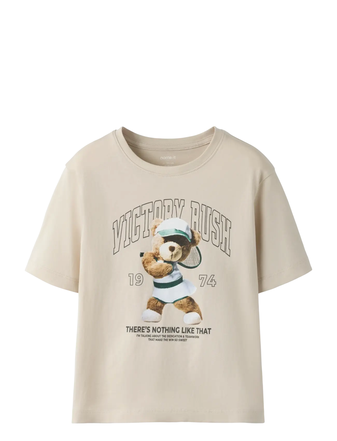 name it NKFVOTEA SS NREG TOP - Kleidung - PUMICE STONE / beige