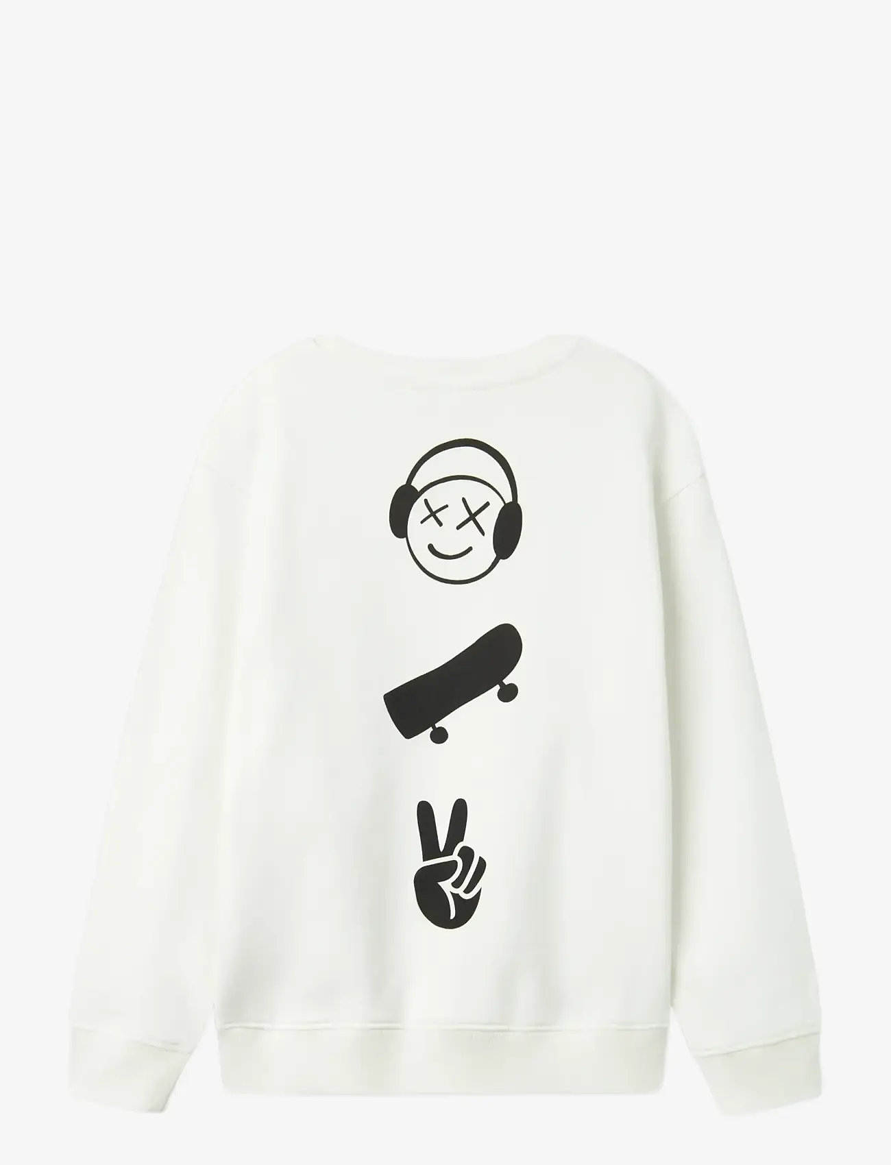 name it - NKMBEARNE LS NREG SWEAT UNB - sweat-shirt - cloud dancer - 1