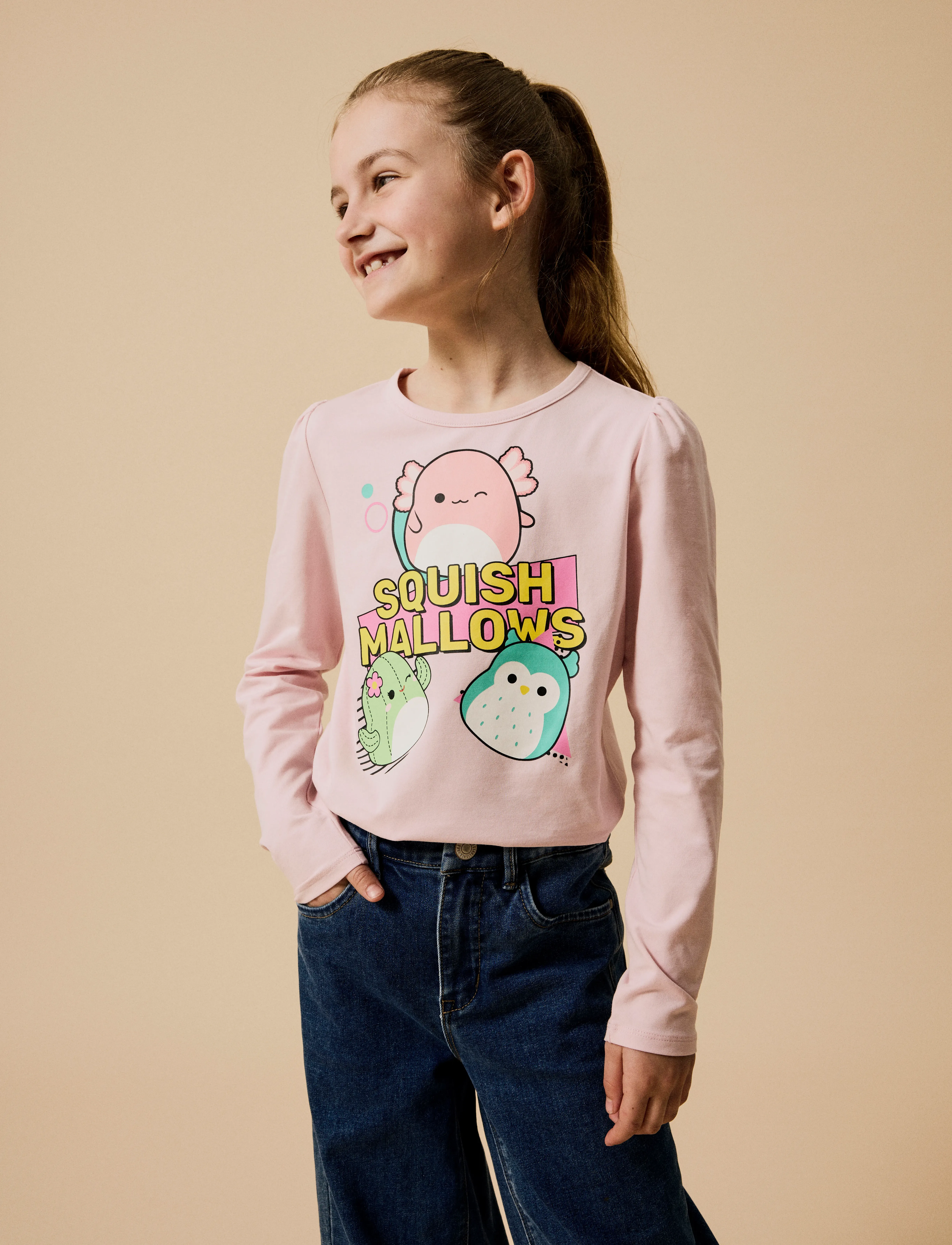 name it - NMFJULDA SQUISHMALLOWS LS TOP VDE - parfait pink - 5