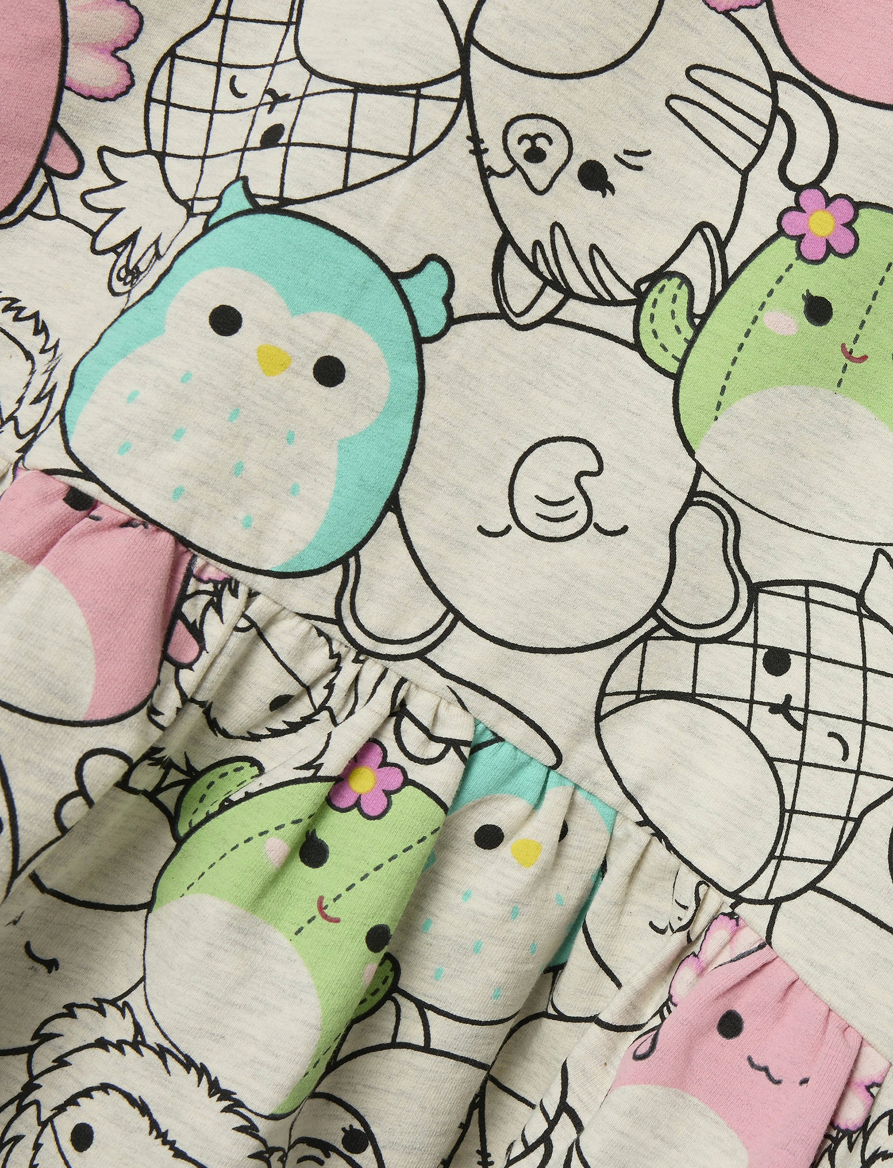name it - NMFJUBA SQUISHMALLOWS SWE DRESS BRU VDE - peyote melange - 1