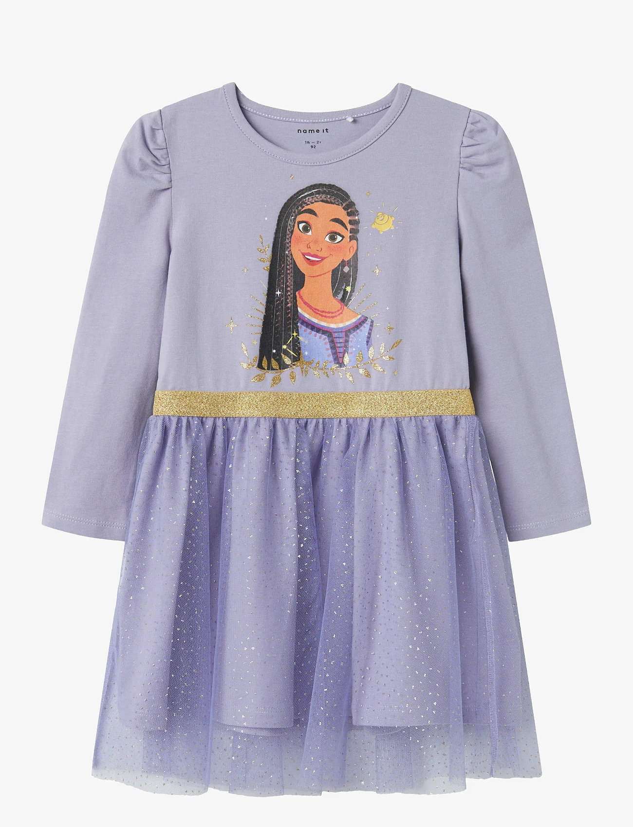 name it - NMFJURINA WISH LS TULLE DRESS WDI - långärmade vardagsklänningar - heirloom lilac - 0
