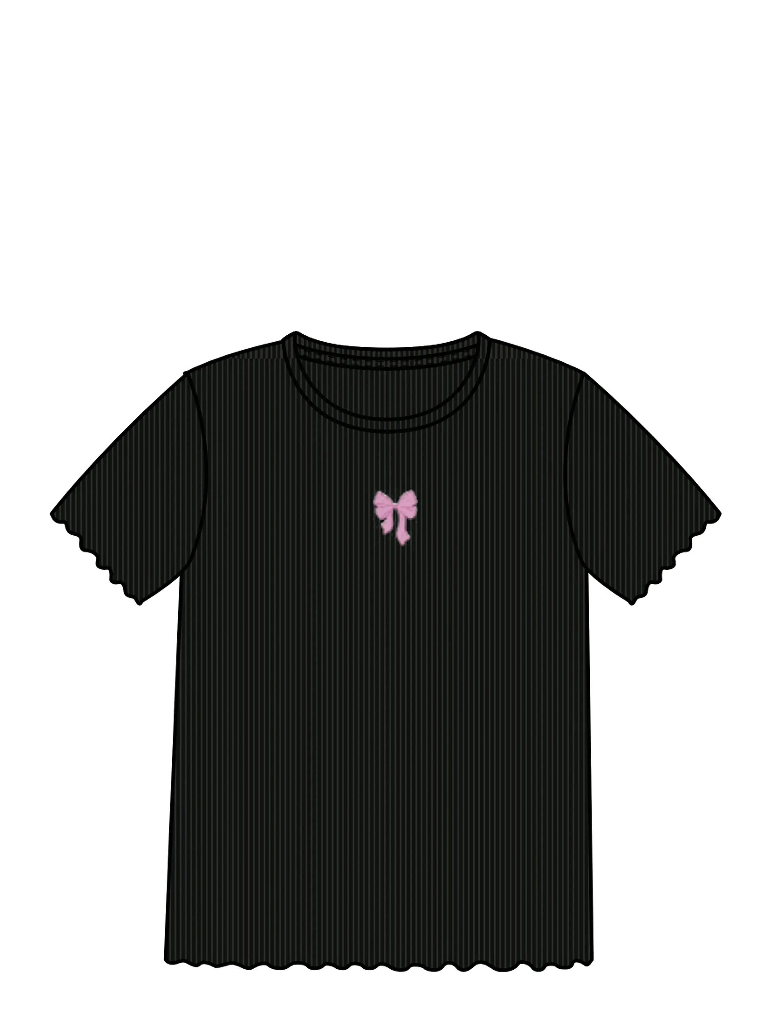 NKFLIEVE SS SLIM TOP - BLACK