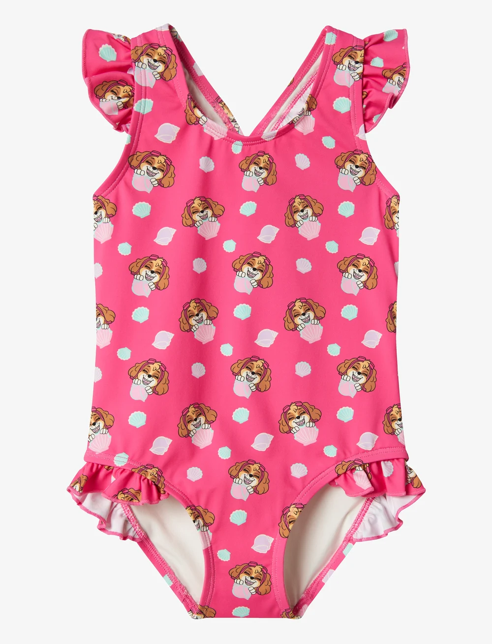 name it - NMFMARIA PAWPATROL SWIMSUIT CPLG - baddräkter - carmine rose - 1