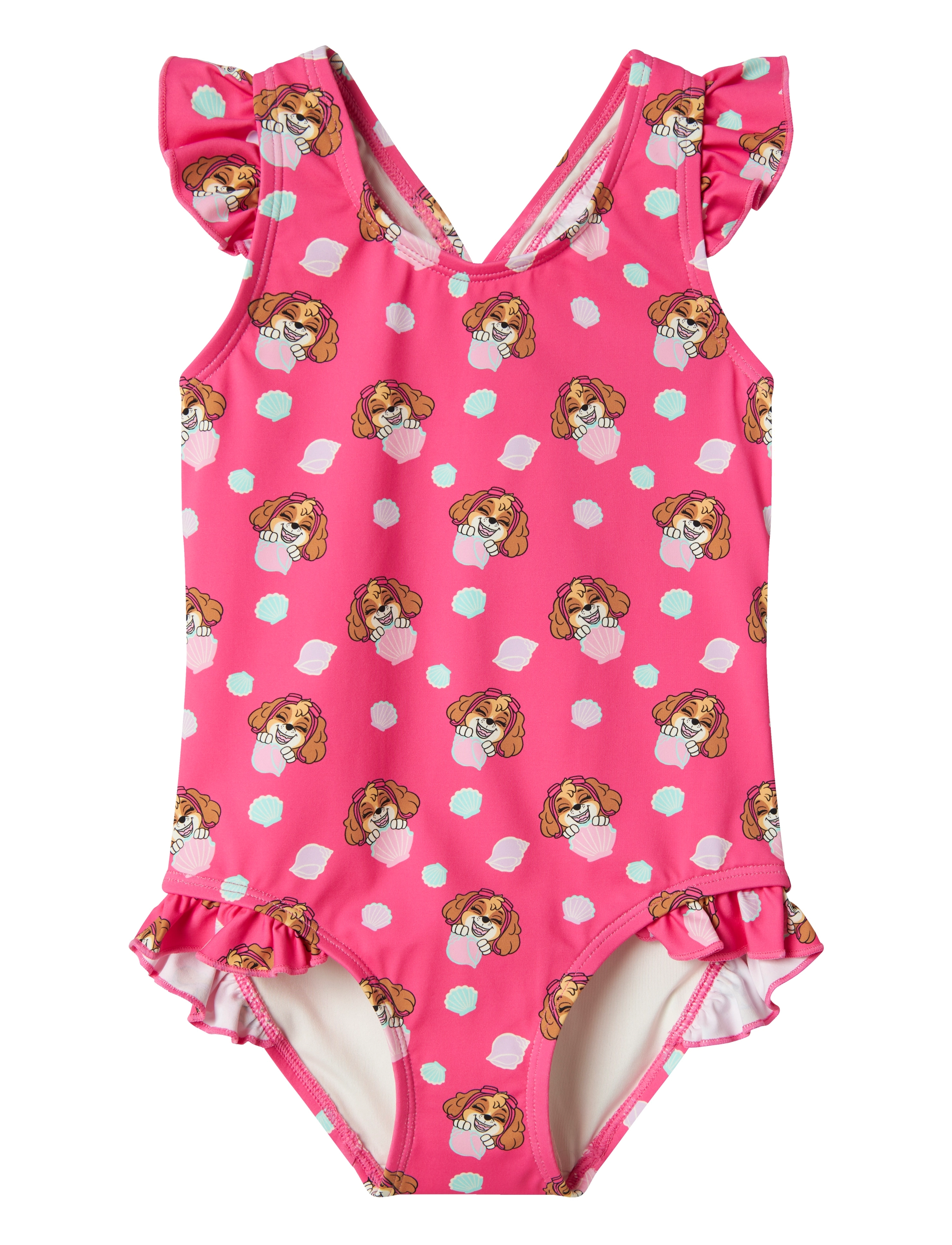 name it NMFMARIA PAWPATROL SWIMSUIT CPLG - Badetøj - CARMINE ROSE / pink/rose