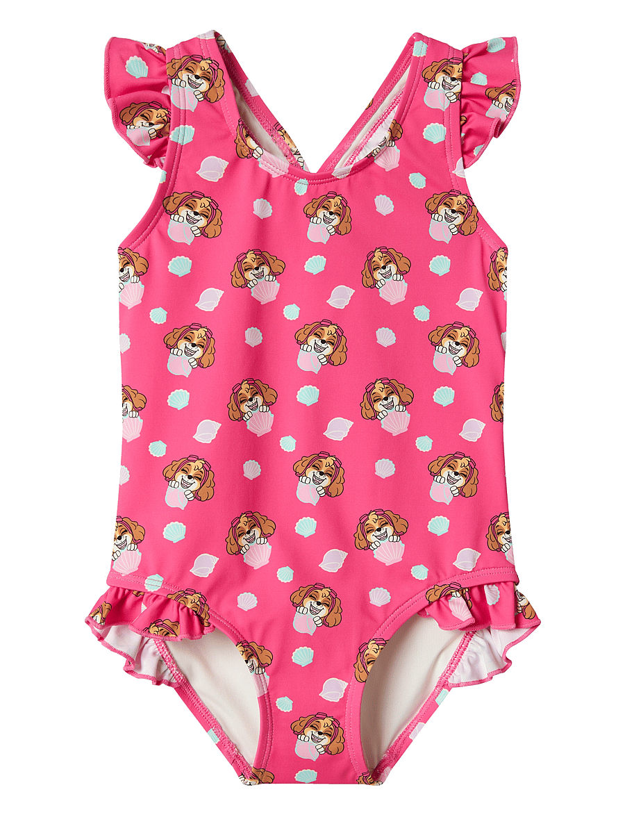 name it - NMFMARIA PAWPATROL SWIMSUIT CPLG - badedragter - carmine rose - 1