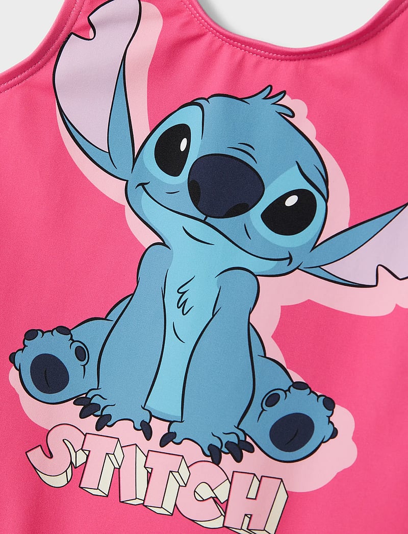 name it - NMFMODINA STITCH SWIMSUIT WDI - badeanzüge - carmine rose - 2