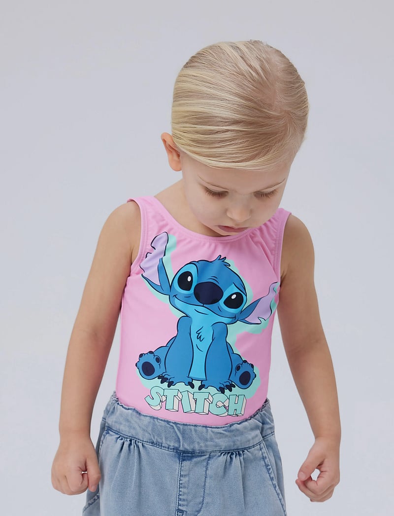 name it - NMFMODINA STITCH SWIMSUIT WDI - badeanzüge - pink frosting - 0