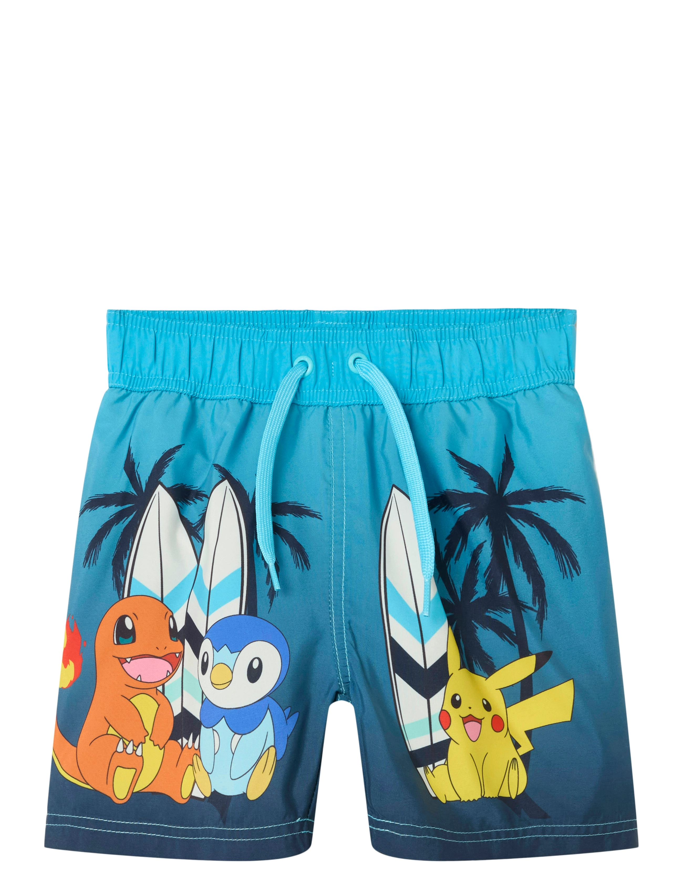 NAME IT Nmmmccoy Pokemon Long Badehose Sky Blau - 80 - Kinder