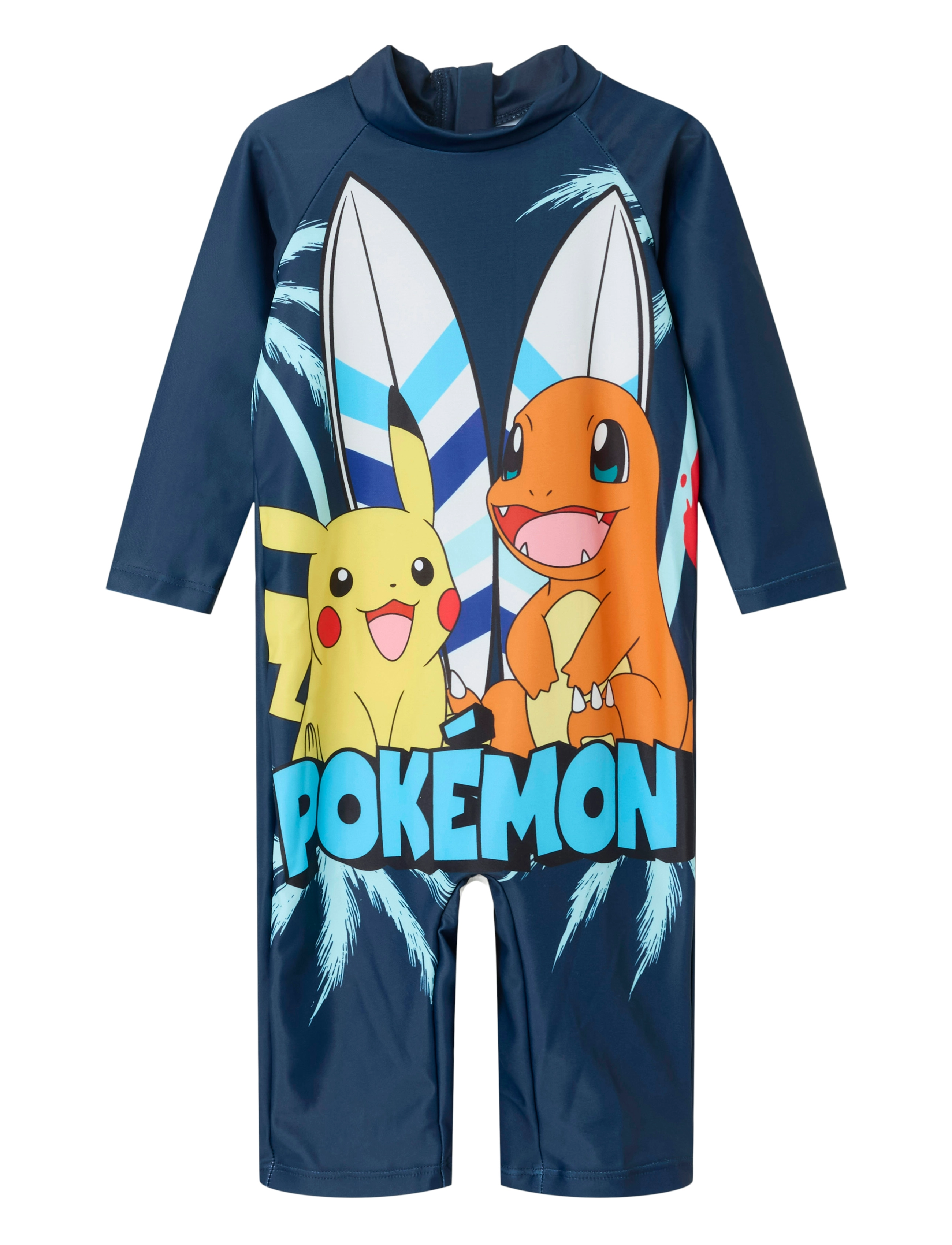 name it Nmmmagic Pokemon Uv 3/4 Suit Sky, 80, Marineblau - Bademode, Kinder