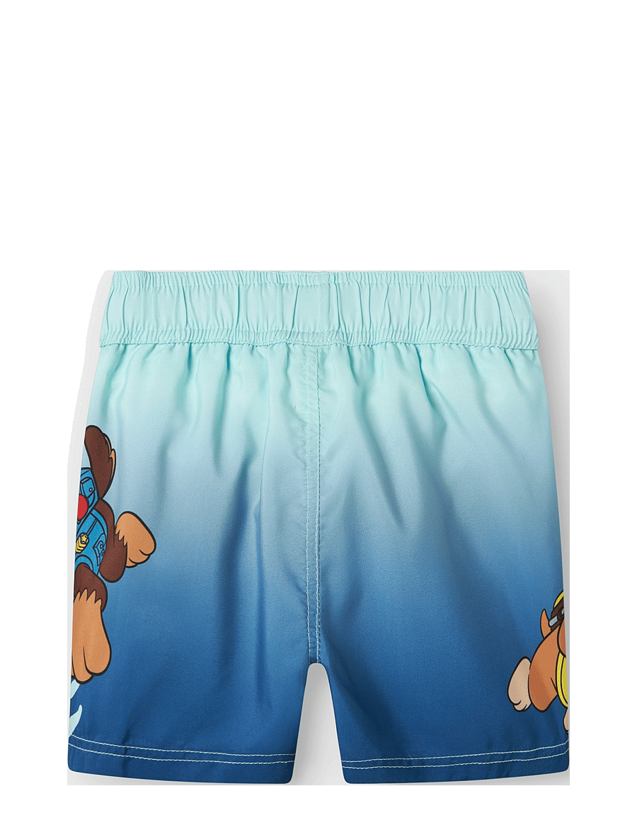 name it - NMMMABBE PAW LONG SWIMSHORTS CPLG - badehosen - blue tint - 1