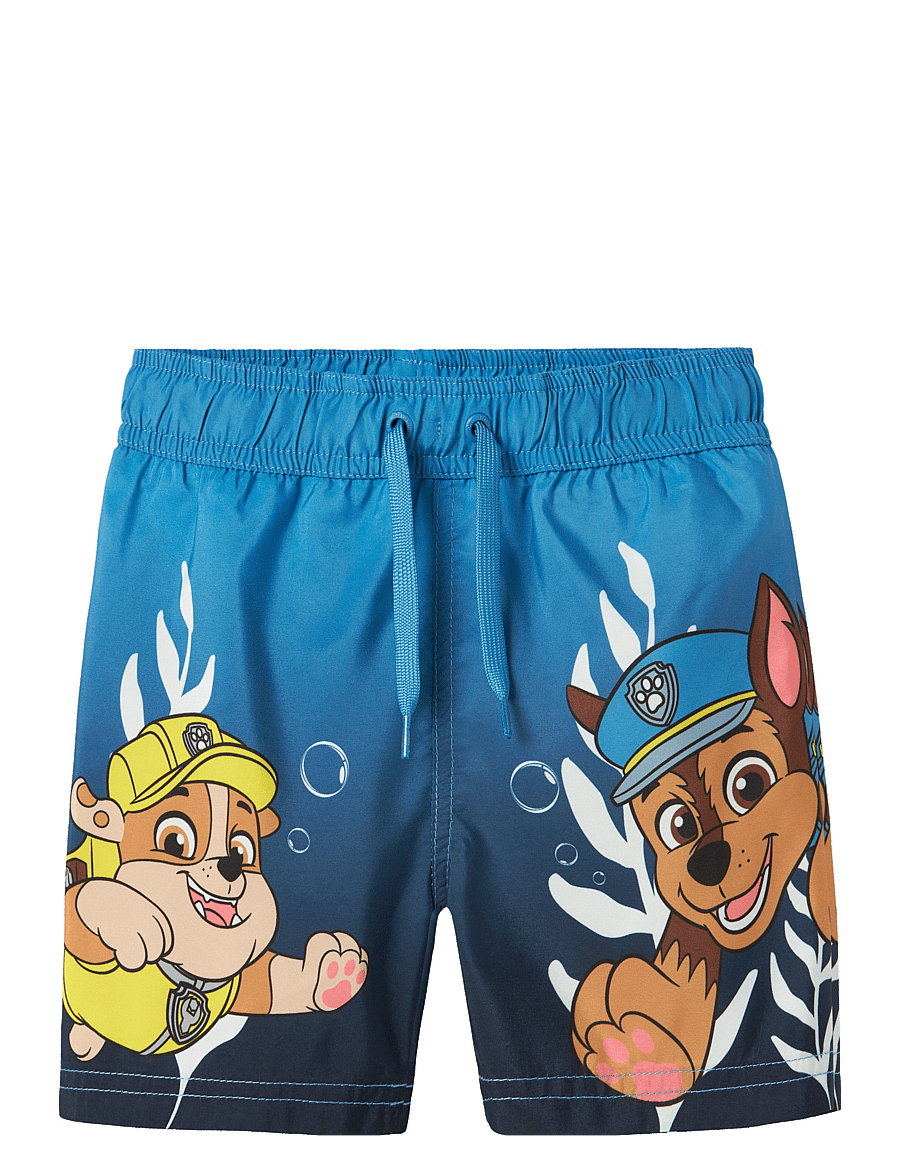 name it - NMMMABBE PAW LONG SWIMSHORTS CPLG - badehosen - parisian blue - 1